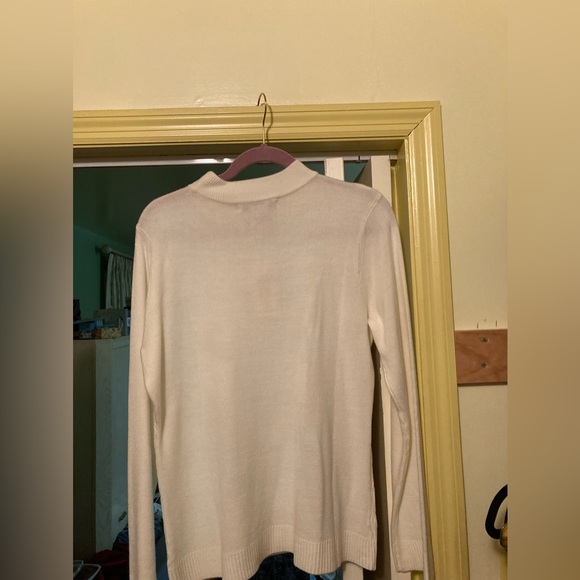 Requirements Women’s Long Sleeve Ivory Sweater. Sz L, NWT - Picture 7 of 8